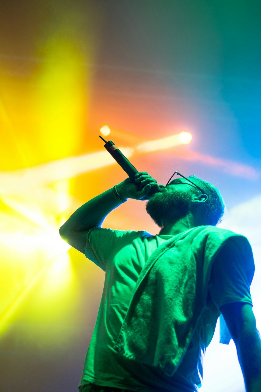 famous singer performing