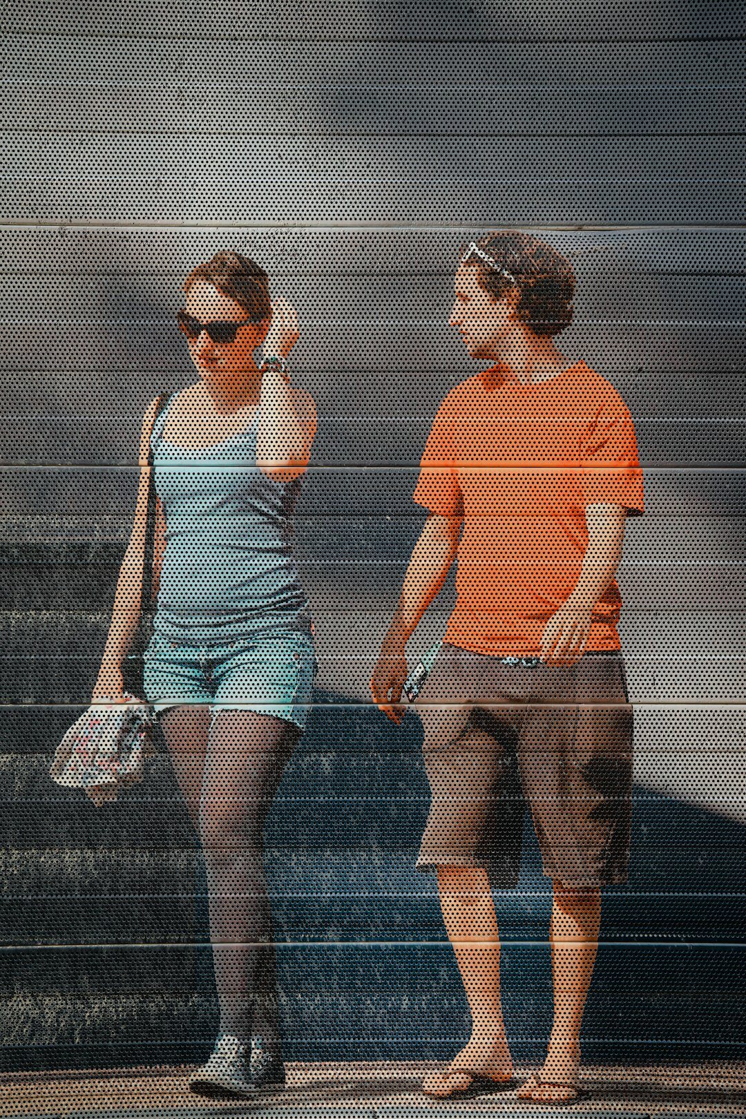 celebrity couple walking