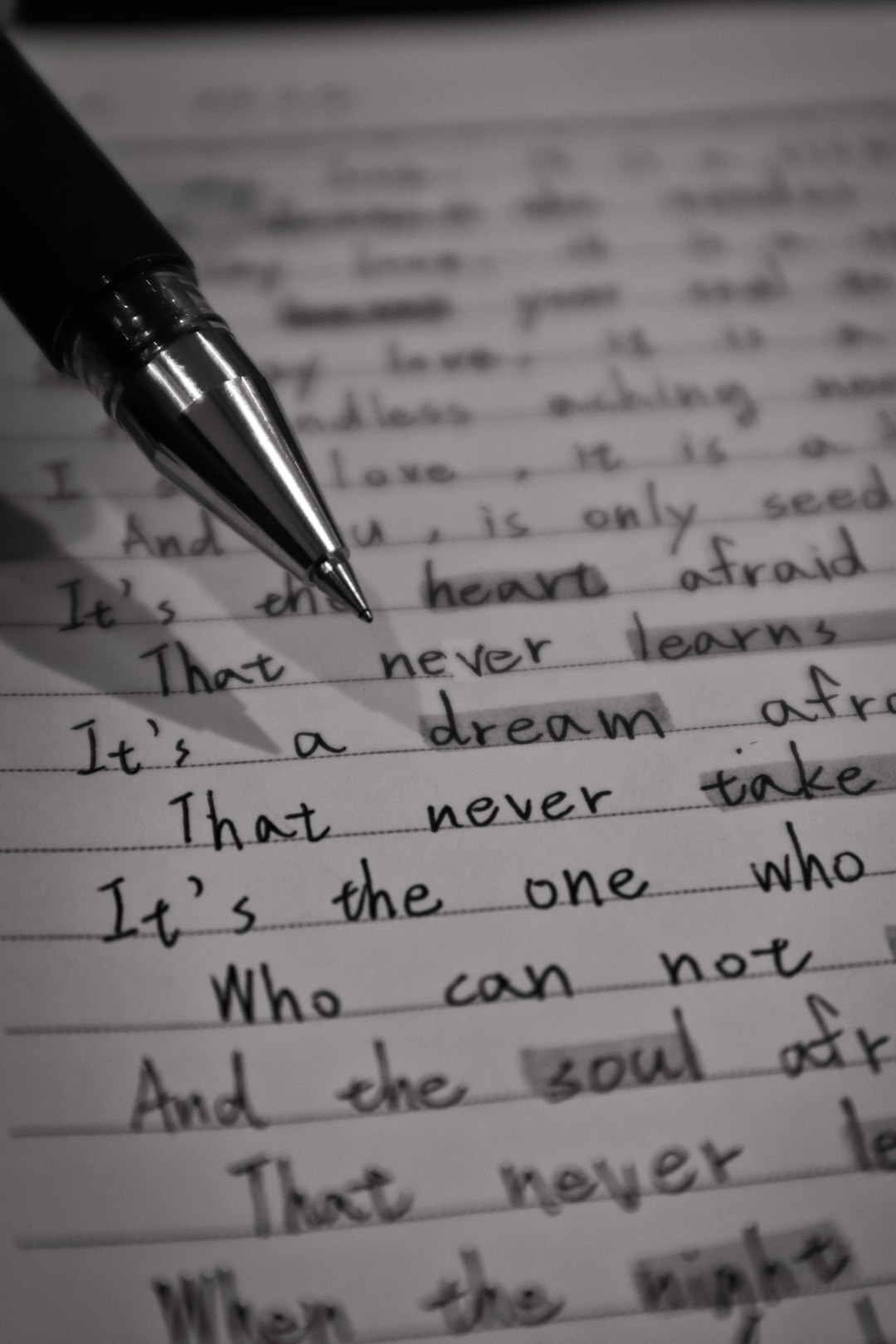 famous person writing